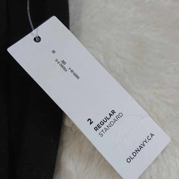 NWT Old Navy, Black, Culotte pants, Size 2 - Picture 2 of 2